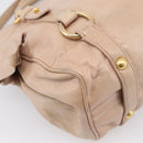 Miu Miu Vitellolux Hand Bag Leather 2way Pink Gold Tone Auth 207597V-19