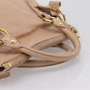 Miu Miu Vitellolux Hand Bag Leather 2way Pink Gold Tone Auth 207597V-7