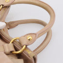 Miu Miu Vitellolux Hand Bag Leather 2way Pink Gold Tone Auth 207597V-14