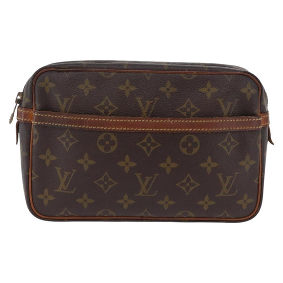 LOUIS VUITTON Monogram Compiegne 23 Clutch Bag M51847 LV Auth 207598