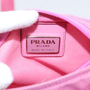 PRADA Shoulder Bag Nylon Pink Silver Auth 207599A-19