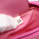 PRADA Shoulder Bag Nylon Pink Silver Auth 207599A-12