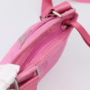 PRADA Shoulder Bag Nylon Pink Silver Auth 207599A-6