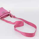 PRADA Shoulder Bag Nylon Pink Silver Auth 207599A-7