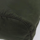 PRADA Pouch Nylon Green Silver Auth 207600A-15