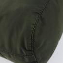 PRADA Pouch Nylon Green Silver Auth 207600A-16