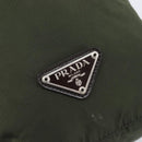 PRADA Pouch Nylon Green Silver Auth 207600A-17