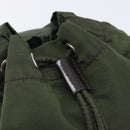 PRADA Pouch Nylon Green Silver Auth 207600A-9