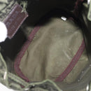 PRADA Pouch Nylon Green Silver Auth 207600A-11