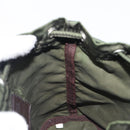 PRADA Pouch Nylon Green Silver Auth 207600A-19