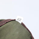 PRADA Pouch Nylon Green Silver Auth 207600A-12