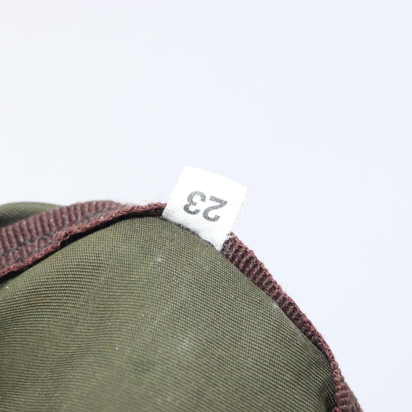 PRADA Pouch Nylon Green Silver Auth 207600A