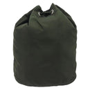 PRADA Pouch Nylon Green Silver Auth 207600A-2