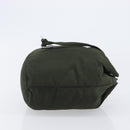 PRADA Pouch Nylon Green Silver Auth 207600A-3