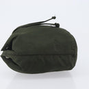PRADA Pouch Nylon Green Silver Auth 207600A-4