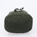 PRADA Pouch Nylon Green Silver Auth 207600A-6