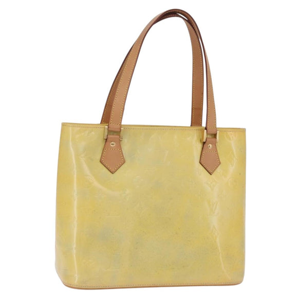 LOUIS VUITTON Monogram Vernis Houston Hand Bag Gris M91053 LV Auth 207601