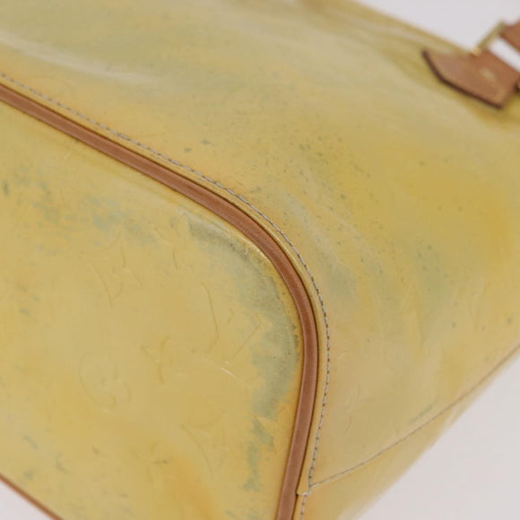 LOUIS VUITTON Monogram Vernis Houston Hand Bag Gris M91053 LV Auth 207601