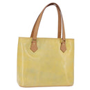 LOUIS VUITTON Monogram Vernis Houston Hand Bag Gris M91053 LV Auth 207601-1