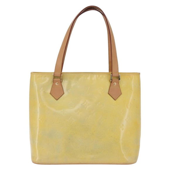 LOUIS VUITTON Monogram Vernis Houston Hand Bag Gris M91053 LV Auth 207601