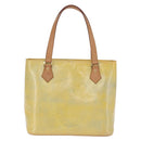 LOUIS VUITTON Monogram Vernis Houston Hand Bag Gris M91053 LV Auth 207601-3