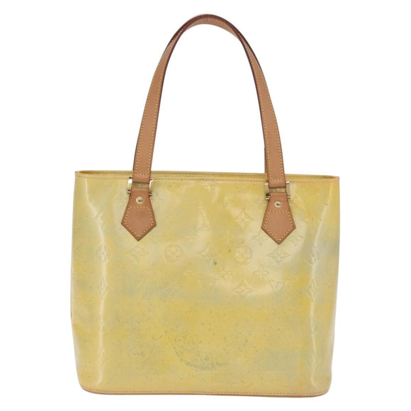 LOUIS VUITTON Monogram Vernis Houston Hand Bag Gris M91053 LV Auth 207601
