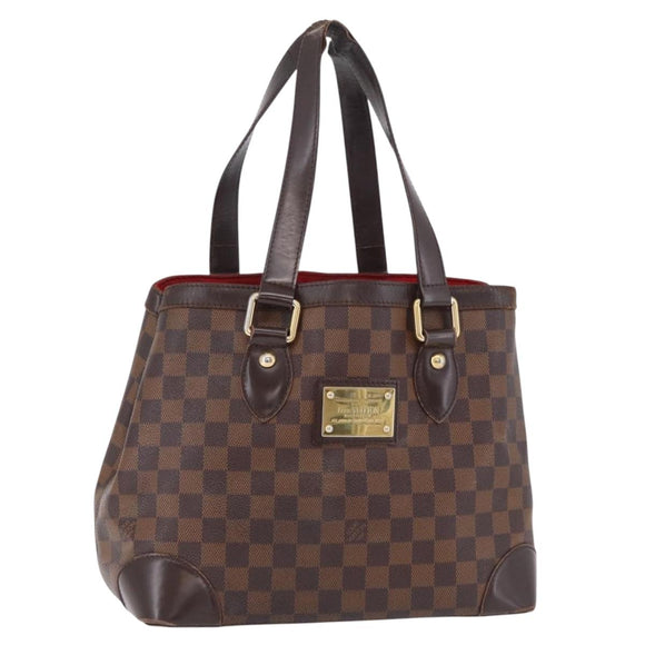 LOUIS VUITTON Damier Ebene Hampstead PM Tote Bag N51205 LV Auth 207603
