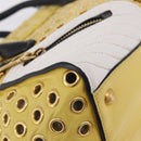 Miu Miu Biker Hand Bag Leather 2way Yellow Gold Auth 207612A-10