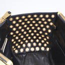 Miu Miu Biker Hand Bag Leather 2way Yellow Gold Auth 207612A-18