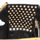 Miu Miu Biker Hand Bag Leather 2way Yellow Gold Auth 207612A-19