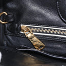 Miu Miu Biker Hand Bag Leather 2way Yellow Gold Auth 207612A-20