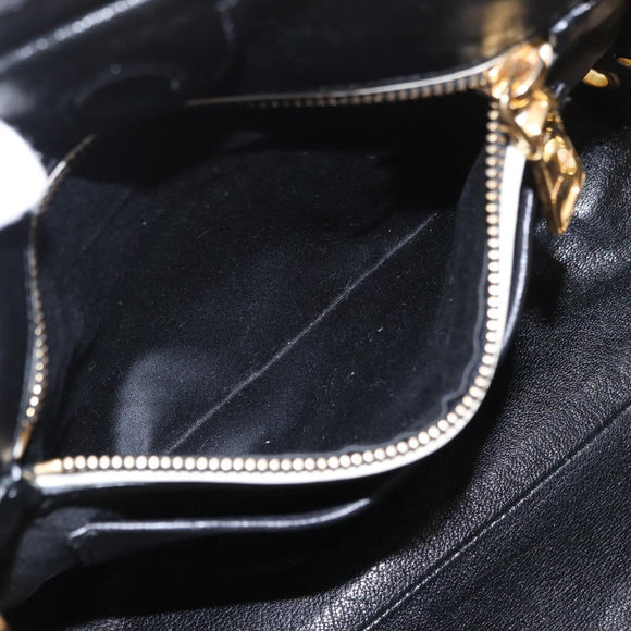Miu Miu Biker Hand Bag Leather 2way Yellow Gold Auth 207612A