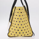 Miu Miu Biker Hand Bag Leather 2way Yellow Gold Auth 207612A-5