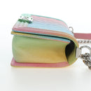 CHANEL Boy chanel Matelasse Chain Bag Caviar Skin Multicolor CC Auth 207613SM-4