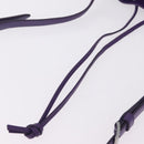 Miu Miu Shoulder Bag Leather Purple Silver Auth 207614V-7