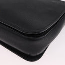 Miu Miu Shoulder Bag Leather Black Gold Auth 207615V-18