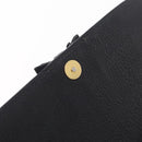 Miu Miu Shoulder Bag Leather Black Gold Auth 207615V-24