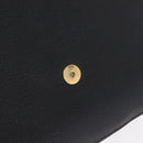 Miu Miu Shoulder Bag Leather Black Gold Auth 207615V-25