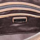 Miu Miu Hand Bag Leather 2way Brown Silver Auth 207616V-22
