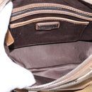 Miu Miu Hand Bag Leather 2way Brown Silver Auth 207616V-11