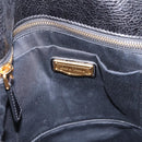 Miu Miu Hand Bag Vitellolux 2way Black Gold Auth 207617SAM-23