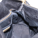 Miu Miu Hand Bag Vitellolux 2way Black Gold Auth 207617SAM-24