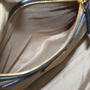 Miu Miu Hand Bag Vitellolux 2way Navy Gold Auth 207618-24