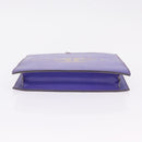 CHANEL Hologram Chain Shoulder Bag Vinyl Purple Silver CC Auth 207620A-6