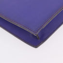 CHANEL Hologram Chain Shoulder Bag Vinyl Purple Silver CC Auth 207620A-9