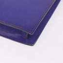 CHANEL Hologram Chain Shoulder Bag Vinyl Purple Silver CC Auth 207620A-17