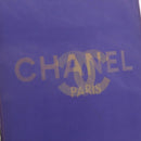 CHANEL Hologram Chain Shoulder Bag Vinyl Purple Silver CC Auth 207620A-18