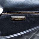 Miu Miu Chain Shoulder Bag Leather Black Gold Auth 207621SAM-18