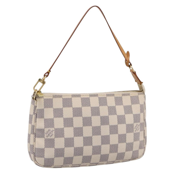LOUIS VUITTON Damier Azur Pochette Accessoires Pouch N41207 LV Auth 207629