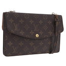 LOUIS VUITTON Monogram Double Rabat Shoulder Bag M51815 LV Auth 207633-1